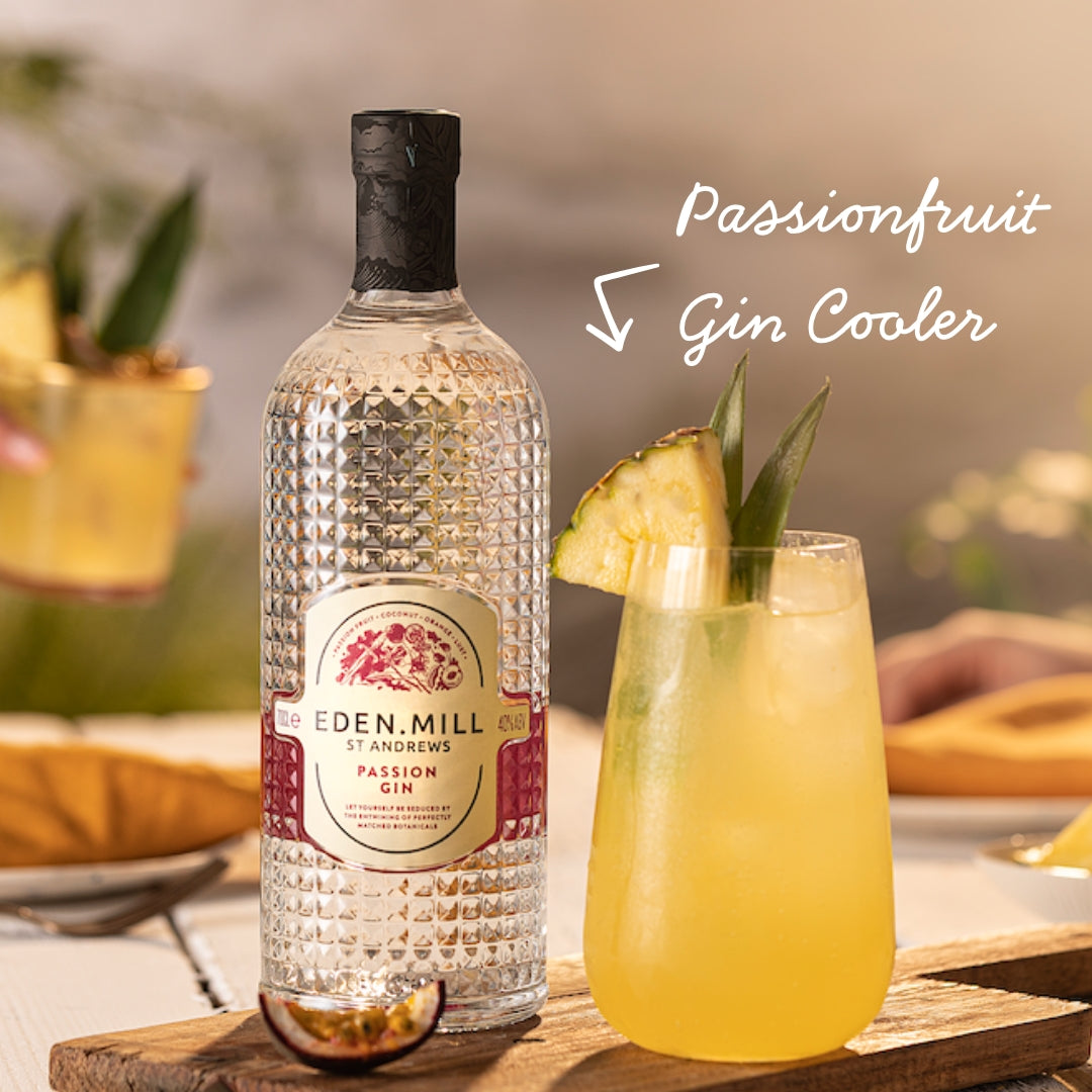 Create the Passionfruit Gin Cooler cocktail | Crafted using Eden Mill Passion Gin